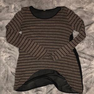 Brown and Black blouse